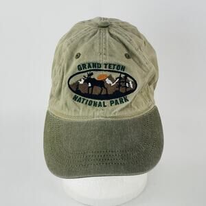 Grand Teton National Park Hat Ouray Sportswear Khaki Green